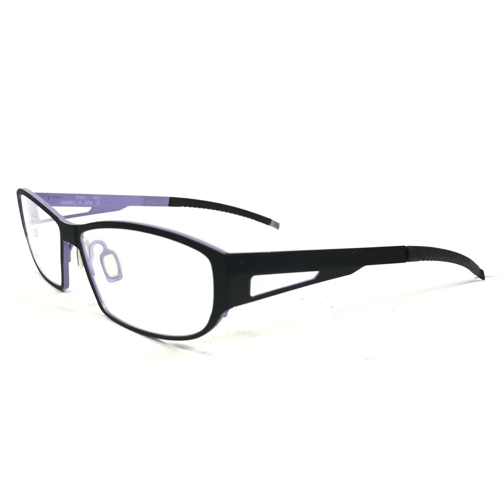Orgreen Eyeglasses Frames HELLDIVER 117 Black Purple Rectangular 53-15-135